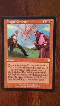 Mages' Contest Invasion EX/LP #154 MTG Magic the Gathering Enchantment Rare Red - Image 3