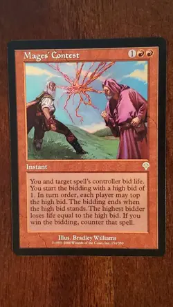 Mages' Contest Invasion EX/LP #154 MTG Magic the Gathering Enchantment Rare Red - Image 5