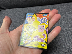 Topps S14 Sticker Card Pokemon ERROR MAJOR MISCUT Pidgeotto Poliwag Jigglypuff - Image 3