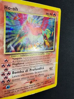 Pokemon Ho-Oh 7/64 Neo Revelation Rara Holo Unlimited Wizards ITA Carte Vintage - Image 3