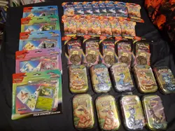 Pokemon Sealed Booster Bundle Blister Tin LOT Prismatic Phantasmal Scarlet Viole - Image 1