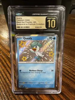 Pokemon 2024 Black Star Promo #082 Quaxly CGC Pristine 10 - Image 1