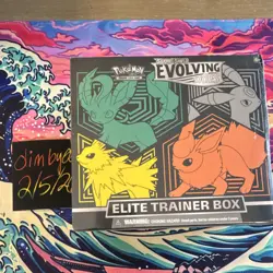 Pokemon Sword & Shield Evolving Skies Elite Trainer Box Leafeon Jolteon English - Image 1