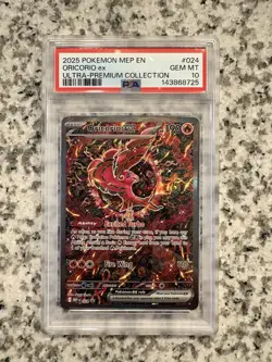 Pokemon Oricorio ex 024 Me: Mega Evolution Promo Holo PSA 10 - Image 1