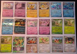 18x Eeveelutions Pokemon Karten Sammlung Holo Pokeball V VSTAR Evoli Umbreon ... - Image 1