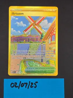 Pokemon TCG Obsidian Flames Artazon Gold Secret Full Art Near Mint 229/197 - Image 1