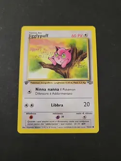 NM Pokemon TCG Jigglypuff 54/64 1st Edition Common Jungle WOTC Italian! - Image 1