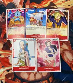 One Piece Lot English Super Pre-Release Starter Deck Straw Hat Sanji, Robin Vivi - Image 1