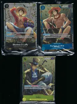 One piece Three brothers promos - P-075 P-074 P-073 SET SEALED VOL 2 promo - Image 1