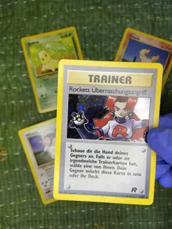 Vintage Rare GERMAN Pokemon Cards • Bundle Of 4 • Holo Team rocket • 2000 - 2001 - Image 1