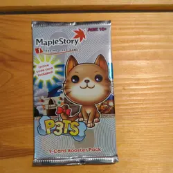 Maple Story Trading Card Game Pets - Unopened Booster Pack - Image 1