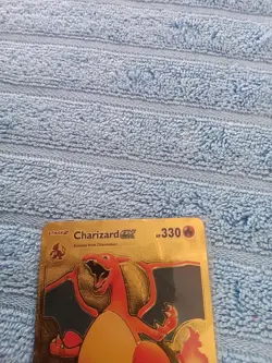 Holographic Charizard EX Gold Pokemon Card # 183/165 HP 330 - Image 2