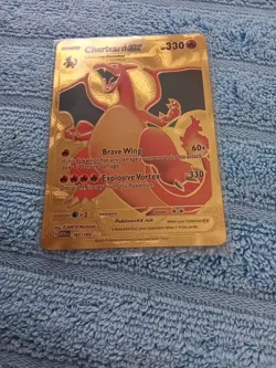 Holographic Charizard EX Gold Pokemon Card # 183/165 HP 330 - Image 3