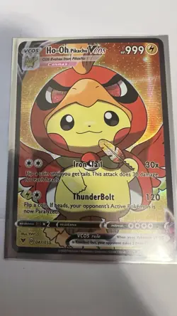 Ho-Oh Pikachu Fan Art Pokemon Card - Image 1