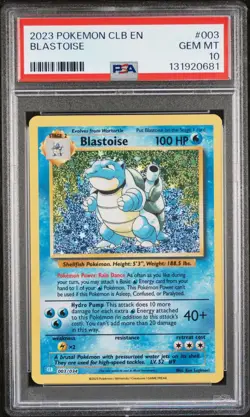 Pokemon Blastoise 003/034 Trading Card Game Classic Holo PSA 10 - Image 1