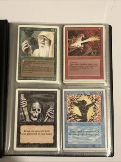 Revised Magic The Gathering Card Lot of 100 + Cards Nm To HP 1994 & Ultra Pro B - Image 2