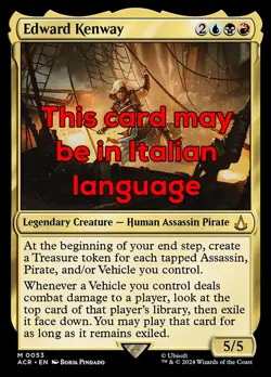 MTG EDWARD KENWAY 53 EXC - EDWARD KENWAY - ACR IT - MAGIC - Image 1
