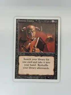 Demonic Tutor Revised Edition Regular lightly Played - Image 1