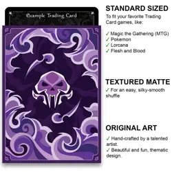 Shadow – Elements Series II – MTG Size – 100 Textured Matte Card Sleeves - Image 2