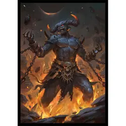 Aggamon - Lord of Hate - MTG Size - 100 Smooth Matte Card Sleeves - Image 1