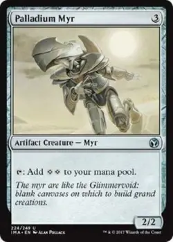 1x PALLADIUM MYR - Iconic Masters - MTG - Magic the Gathering - Image 1