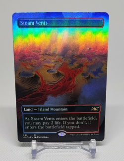 MTG English Steam Vents Borderless Foil #283 NM Unfinity Magic - Image 1