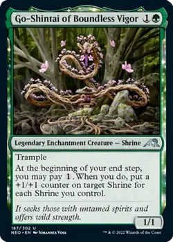 MTG Kamigawa Neon Dynasty - Go-Shintai of Boundless Vigor - Image 1