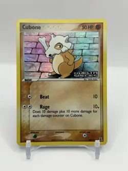 Pokemon TCG Pokemon Cubone 60/113 Reverse Holo 2005 EX Delta Species Rare - Image 1