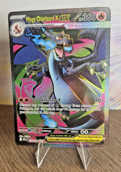 Mega Charizard X EX Ultra Rare Holo 109/094 Me02: Phantasmal Flames Pokemon TCG - Image 1
