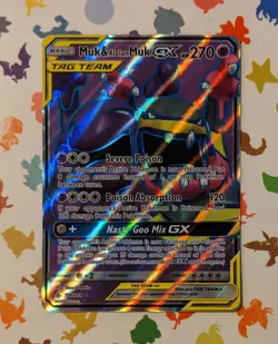 Pokemon TCG Muk & Alolan Muk GX 196/214 Unbroken Bonds Full Art English 2019 - Image 1
