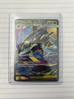 Mega Sharpedo Ex 127/94 SIR Phantasmal Flames Pokemon NM - Image 1