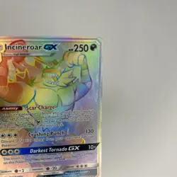 Pokemon TCG - Incineroar GX 188/181 Rainbow Secret Rare Sun & Moon Team Up NM - Image 3