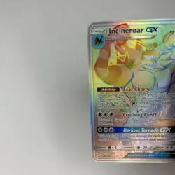 Pokemon TCG - Incineroar GX 188/181 Rainbow Secret Rare Sun & Moon Team Up NM - Image 4