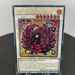 Yugioh Black Rose Dragon L5DD-ENS02 1. Edition Secret Rare Near Mint - Image 3