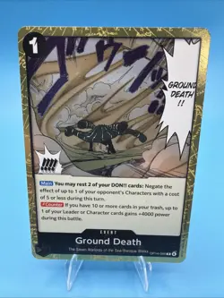 Ground Death OP14-096 Rare One Piece The Azure Sea's Seven - Image 1