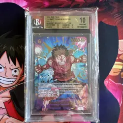 One Piece Monkey D. Luffy EB02-061 SEC SP - PRB02 Premium Booster - BGS 10 - Image 1