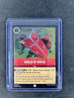 Shield Of Virtue 135/204 Uncommon Foil The First Chapter Disney Lorcana NM - Image 1