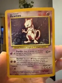 Mewtwo 10/102 Holo 1999 Base Set Pokemon Card TCG NM-M - Image 1
