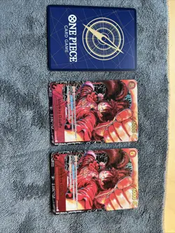 One Piece CCG Monkey.D.Luffy Alt Art ST01-012 OP05 English THREE CARD BUNDLE - Image 2