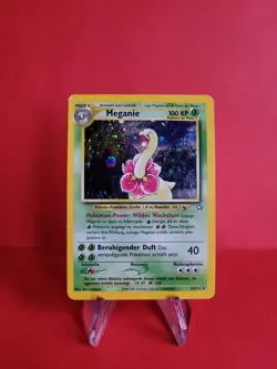 Pokemon Karte/card - Meganie Meganium 11/111 Holo Neo GENESIS - Excellent - Image 1