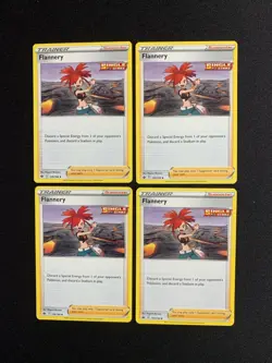 4x Flannery 139/198 - Uncommon Trainer Card - Pokemon Chilling Reign - NM/M - Image 1