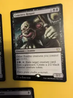 MTG Card. x3 Cryptbreaker,Gravecrawler, Cemetery Reaper. 3 zombies as shown - Image 3