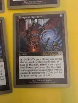 Temporal Aperture x4 World Championship Gold Border: Tokyo 1999 MTG Card. - Image 2