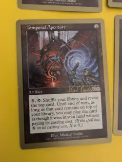 Temporal Aperture x4 World Championship Gold Border: Tokyo 1999 MTG Card. - Image 3