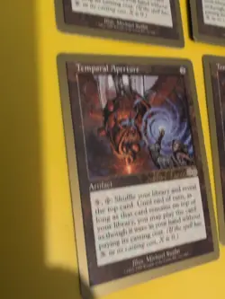 Temporal Aperture x4 World Championship Gold Border: Tokyo 1999 MTG Card. - Image 5