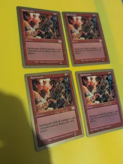 Earthquake x4 World Championship Gold Border: Tokyo 1999 MTG Card. - Image 2