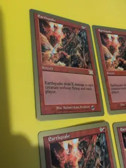 Earthquake x4 World Championship Gold Border: Tokyo 1999 MTG Card. - Image 4