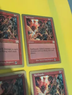 Earthquake x4 World Championship Gold Border: Tokyo 1999 MTG Card. - Image 5