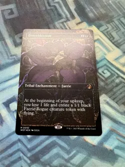Confetti Foil Bitterblossom Anime Borderless NM Unplayed Wilds of Eldraine - Image 3