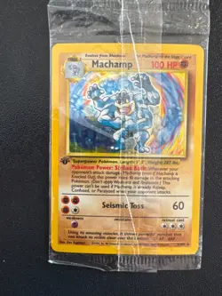 Machamp 1999 Base Set 1st Edition SEALED 8/102 Holo Rare Pokemon WOTC Vintage - Image 1
